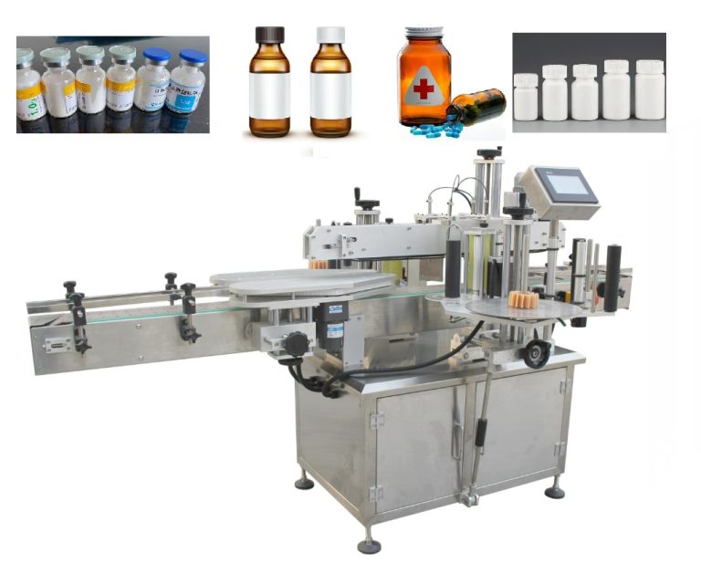 Vial labeling machine